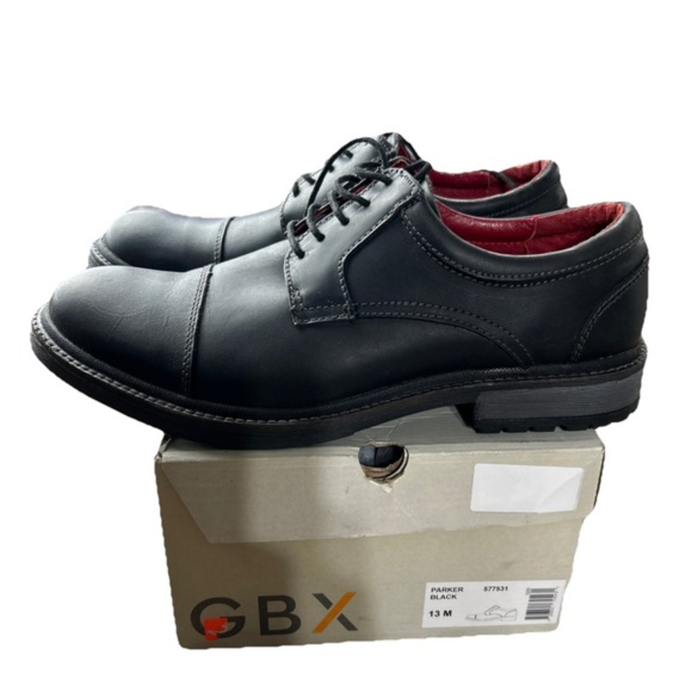 GBX Parker Mens Leather Shoes 13 M Grey Dress‎